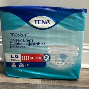 TENA ProSkin Unisex Briefs - Large - Super - 14 count